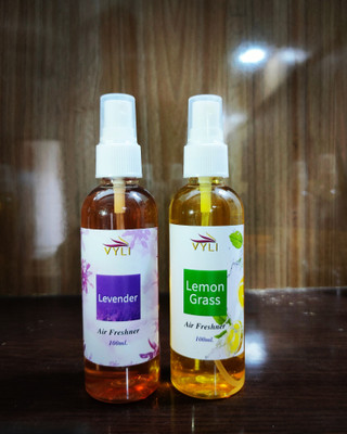 Vyli lavender, Lemon grass Spray lavender and lemon grass air freshener(2 x 100 ml)