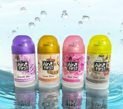 Air first EXOTIC AROMA, PINK BLUSH, LAVENDER, SANDAL COMBO PACK OF 4 PCS Automatic Spray(4 x 225 ml)