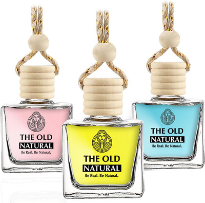The Old Natural Sandal Twig, Mystic Berry, Moods Car Freshener Aroma Oil, Diffuser Car Perfumes with Essential Oils Fragrance in Glass bottle with Wooden Diffuser(3 x 10 ml)