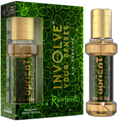 Involve Rainforest Apricot Vanilla Spray Car Air Perfume | Car Freshener Spray Fine Fragrance Car Scent Air Freshener | Car accessories interior | Long-lasting fragrance | Car perfume��(30 ml)(30 ml)