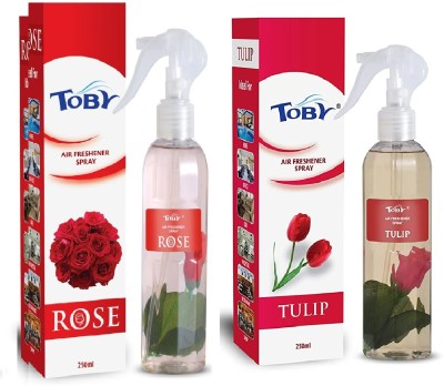 TOBY ROSE , TULIP AIR FRESHENER ,250 ml each,pack of 2. Spray(2 x 250 ml)