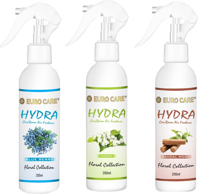 Euro Care Sandal wood, Mogra, Blue Berry Spray Sandal wood-Mogra-Blue Berry-Scent(600 ml)