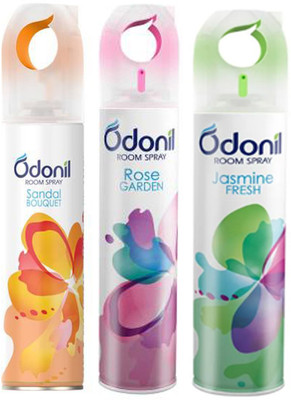 Odonil Very Special Sandal, Jasmine, Lavender Spray Spray, Air Freshener for Home & Office (Rose, Jasmine, Lavender Sandal)(3 x 150 ml)
