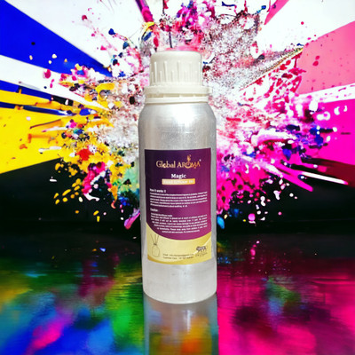 GLOBAL AROMA MAGIC Aroma Oil, Diffuser Reed Diffuser Refill Oil of Magic Fragrance for Home, Room, Office & Washrooms(250 ml)