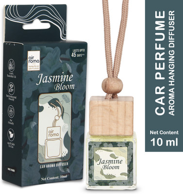 Airroma Jasmine Bloom Car Freshener Diffuser, Aroma Oil Long Lasting Hanging Car Perfume, Lasts Up to 45 Days(10 ml)