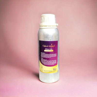 GLOBAL AROMA WHITELILY Refill Reed Diffuser Refill Oil of Whitelily Fragrance for Home, Room, Office & Washrooms(1000 ml)