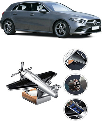 YUNEIK Car Solar Air Freshner Automatic Rotating Diffuser YK_SILVER-SINGLE-FAN-364(100 g)