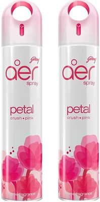 Godrej Aer PETAL CRUSH PINK, HOME & OFFICE FRAGNANCE Spray AER PETAL RUSH PINK SPRAY(2 x 240 ml)