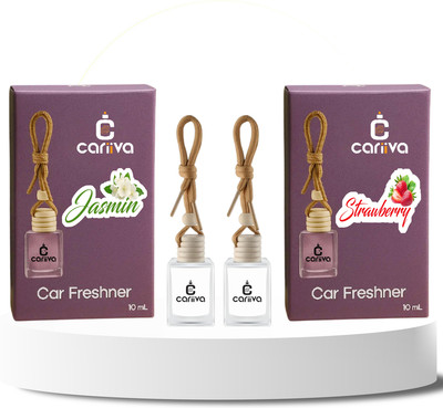 Cariiva JASMINE - STRAWBERRY Car Freshener Diffuser CR_02(2 x 10 ml)