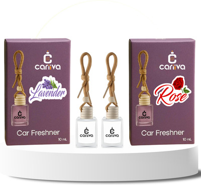 Cariiva LAVENDER-ROSE Car Freshener Diffuser CR_02(2 x 10 ml)