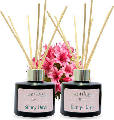 Moonlight Essence Ocean Fresh Diffuser Set Sunny Days Reed Diffuser, Ocean Fragrance, Room Freshener, Home décor, 120mlx2(2 x 120 ml)