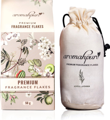 Aromahpure Car perfume Flkaes in Lavender Fragrance, Air Purifier Freshener last 30dyas Car Freshener Diffuser LAVENDER-FLAKES(50 g)