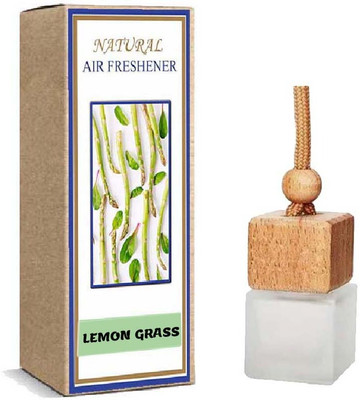 WINKCART Premium Hanging Car Perfume – Refillable Lemon Grass Essential Oil Car Freshener Diffuser Premium Hanging Car Perfume – Refillable(8 ml)