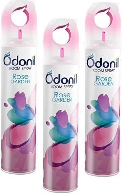 Odonil Room Spray (Rose-3) Air Freshener Fragrance for Home & Office-3pk Spray(3 x 220 ml)