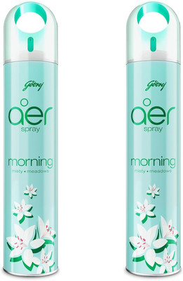 Godrej Fresh Spray Morning Misty Meadows Room Freshner 220ML pack of 2(2 x 220 ml)