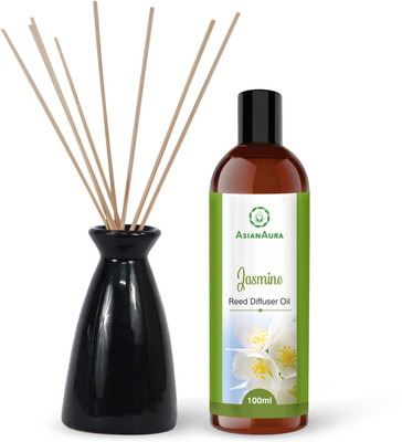 Asian Aura Jasmine Diffuser Set CH_RD_05_Jasmine(100 ml)