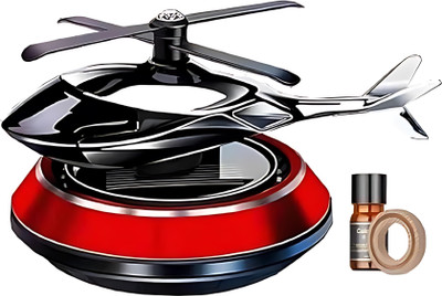 GlowMyst ® Solar Car Rotating Helicopter Design Energy Aromatherapy Car Freshener Diffuser Solar Helicopter Car Air Freshener(1 Units)
