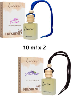 LUXIRE ORCHID Car Freshener Diffuser ORCHID & LAVENDER Car Freshener (Pack of 2)(2 x 10 ml)