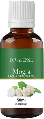 Divasense Mogra Aroma Oil, Diffuser, Diffuser Set, Refill 50ml each Aroma Diffuser Oil/ Burner Oil,Home Freshener Fragrance(50 ml)