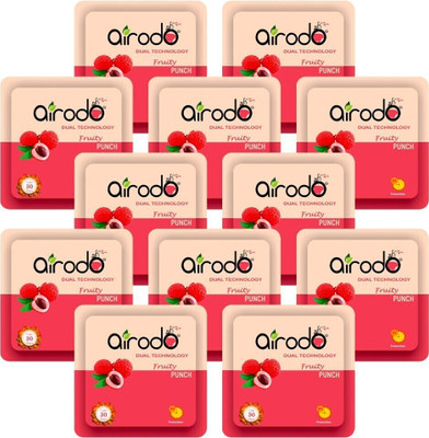 AIRODO Air Freshener Fruit Punch Pocket Gel (Pack Of - 12) Car Freshener Blocks Air Freshener Fruit Punch Pocket Gel (Pack Of - 12)(12 x 10 ml)
