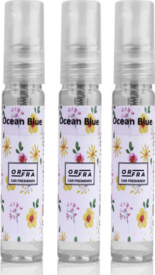 ORFRA Ocean Blue Car Freshener Spray Ocean Blue Car Freshener Air Spray, Pack of 3(3 x 10 ml)