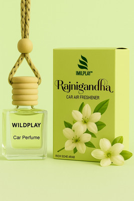 Wildplay Rajani Gandha Car Pod Hanging Perfume Diffuser Hanging Car Perfume(10 ml)