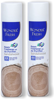 wonder fresh Sandal Spray Sandal Rooms Spray 250ml each - Pack of 2(2 x 125 ml)