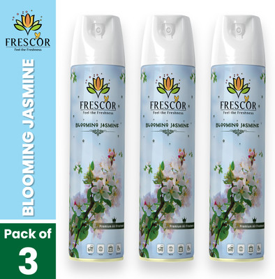 Frescor Jashmine Spray Blooming Jashmine Air Freshener ( 220 ml) Pack of 3(3 x 220 ml)
