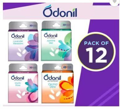 Odonil LEVENDER, JESMINE, MYSTIC ROSE , ORCHID DEW Blocks Blocks LEVENDER, JESMINE, MYSTIC ROSE , ORCHID DEW Blocks Blocks(12 x 50 g)