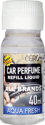 CERO Aqua Car Freshener Refill Aqua Fresh Car Perfume Refill Liquid for All Brands of Vaporiser Machines (40ml)(40 ml)