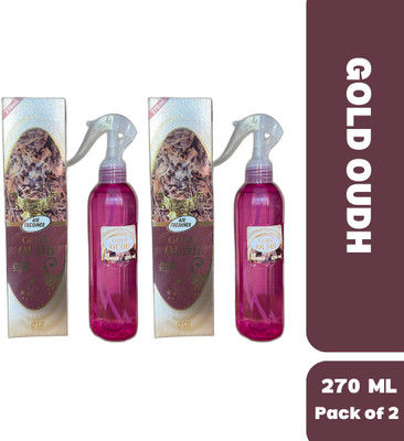 OSR Oudh Spray Gold Oudh Air Freshener 270ml Each (Pack of 2)(3 x 180 ml)