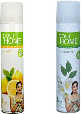 POUR HOME lime life, just jasmine Spray Lime Life & Just Jasmine 2x270ml Room Freshener(2 x 270 ml)