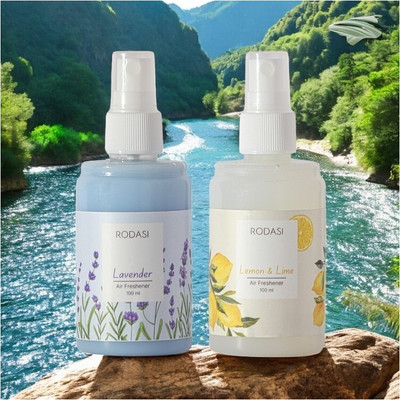 RODASI LAVENDER LEMON LIME Car Freshener Spray RODASSSS_48-FLVLL100ML(2 x 100 ml)