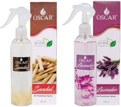OSCAR SANDAL, LAVENDER Spray Sandal & Lavender Air Freshener Spray(2 x 250 ml)