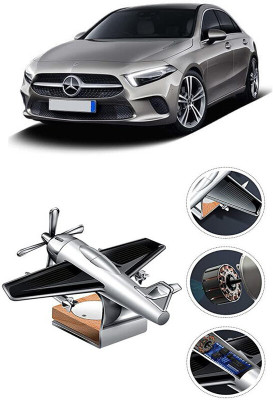 YUNEIK Car Solar Air Freshner Automatic Rotating Diffuser YK_SILVER-SINGLE-FAN-362(100 g)