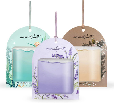 Aromahpure Gel Wink Hanging Car Perfume Lavender, Musk, Aqua Last 30 days Easy to Use air Car Freshener Diffuser GEL-WINK-3(22.5 ml)