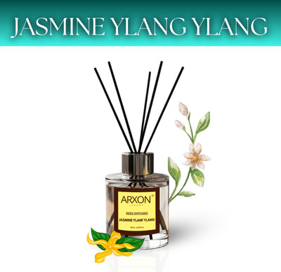 Arxon Luxury Jasmine Ylang Ylang Reed Diffuser Long Lasting Home Fragrance Diffuser Jasmine Ylang Ylang Reed Diffuser Long Lasting Home Fragrance(50 ml)