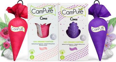 CamPure Cone Air Freshener - Lavender & Rose - Pack of 2 Potpourri Cone Air Freshener - Lavender & Rose - Pack of 2(2 x 1 Units)