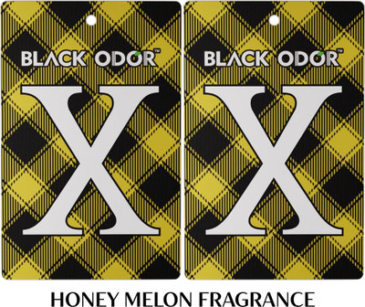 BLACK ODOR Honey-Melon Car Freshener Blocks Air Freshener Card Honey-Melon Fragrance(2 x 1 Units)