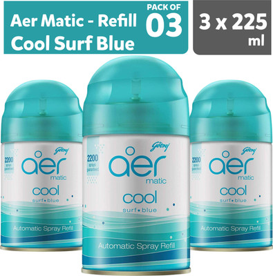 Godrej cool, surf, blue Refill, Automatic Spray, Spray BL1(3 x 225 ml)