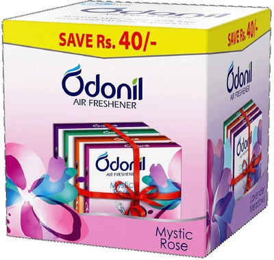 Odonil Rose+Jasmine+Lavender+misty rose Blocks Jasmine, Rose, Lavender Spray(4 x 50 g)