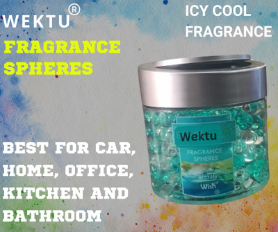 WEKTU Pleasant Car Freshener Diffuser Best fragrance Spheres/Icy Cool/Suitable for all/PC1-27(130 g)