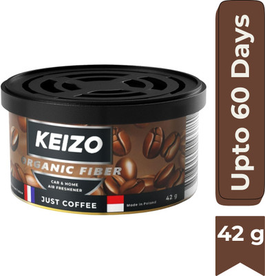Keizo JUST COFFEE Car Freshener Blocks Car Perfume Strong Fiber Air Freshener To Freshen 'up Your Car Just Coffee(42 g)