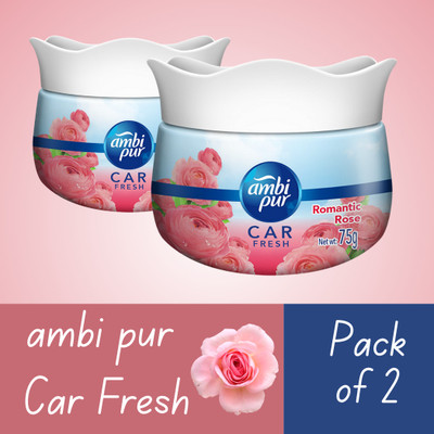Ambipur Rose Car Freshener Blocks Rose Air Freshener – 75g- Pcs 2(2 x 37.5 g)