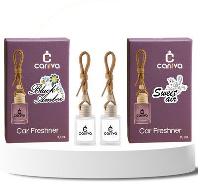 Cariiva BLACKAMBER-SWEETAIR Car Freshener Diffuser CR_02(2 x 10 ml)