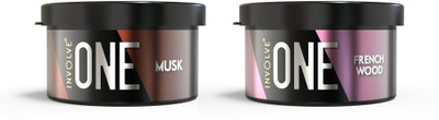Involve ONE MUSK & ONE FRENCH WOOD Car Freshener Blocks IONE01+IONE07(2 x 0.5 Units)