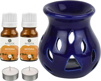 Aatiutik Mogra Diffuser Set AT-2TL_BLUETDIF_2MOG(5 x 4 ml)