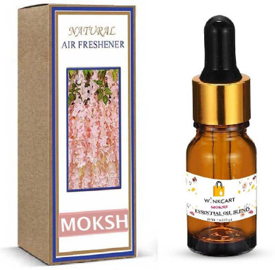 WINKCART Moksh Natural Air Freshener in Glass Dropper Bottle Aromatherapy,DIY Perfume Aroma Oil, Diffuser Moksh Essential Oil 10ml – Natural Pure Oil in Glass Dropper Bottle for Diffuser, Skin, Hair, DIY Perfume, Travel Refillable Vial, Aromatherapy Relaxation(10 ml) WINKCART Moksh Natural Air Freshener in Glass Dropper Bottle Aromatherapy,DIY Perfume Aroma Oil, Diffuser Moksh Essential Oil 10ml – Natural Pure Oil in Glass Dropper Bottle for Diffuser, Skin, Hair, DIY Perfume, Travel Refillable Vial, Aromatherapy Relaxation(10 ml)