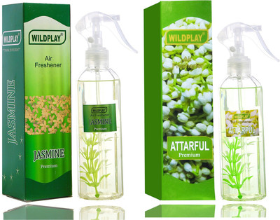 Formless jasmine, attarful Spray Attarful 250ml room freshener 1pc. and Jasmine 250ml room freshener 1pc.(2 x 125 ml)