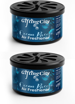 Enew Ocean Breeze Diffuser Set Refresh Drive Car Gel Air Freshener - Ocean Breeze - 2 Pack(2 x 60 ml)
